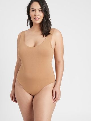 Scoop-Neck Thong Bodysuit | Banana Republic (US)