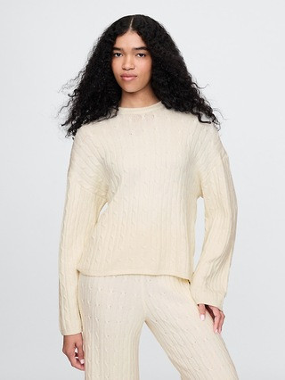 CashSoft Cable-Knit Sweater | Gap (US)