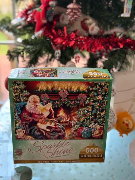 Just got my hands on this box and the anticipation for this holiday puzzle with all its sparkles and beauty has got me like 😮🎉🐻🎂🧩💫✨ #excited #holidaypuzzle #sparkles #beauty #festivevibes #cantwait

#LTKSeasonal #LTKHoliday #LTKGiftGuide