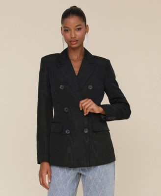 Avec Les Filles Women's Shaped Double-Breasted Blazer - Macy's | Macy's