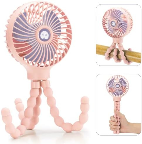 Amazon.com: Mini Handheld Personal Portable Fan, Baby Stroller Fan, Car Seat Fan, USB or 4000mAh ... | Amazon (US)