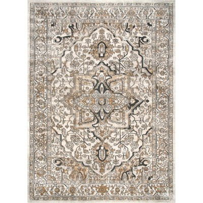 Nuloom Darcie Oriental/Persian 5x8 Area Rug for Living Room Bedroom Dining Room Kitchen, Beige/Ivory | Target