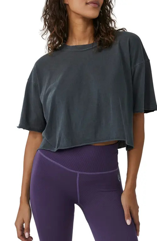 Free People FP Movement Inspire Tee in Black at Nordstrom, Size Small | Nordstrom