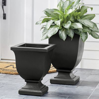 Augusta Easy-Care Pedestal Planter | Grandin Road