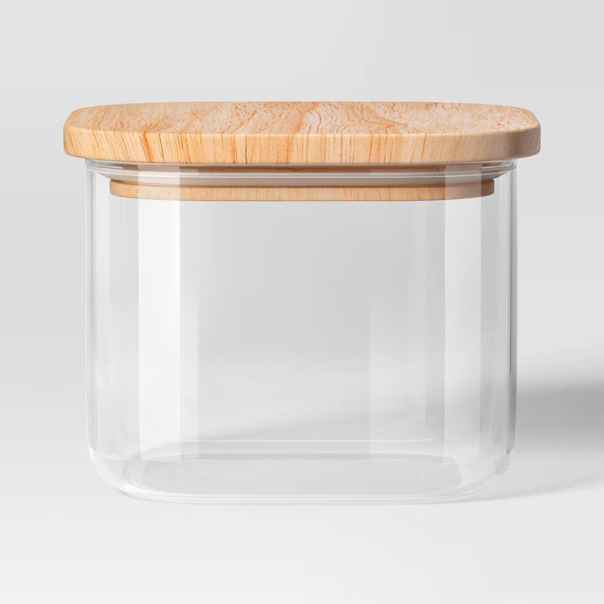 Glass Square Food Storage Canister with Wood Lid - Threshold™ | Target