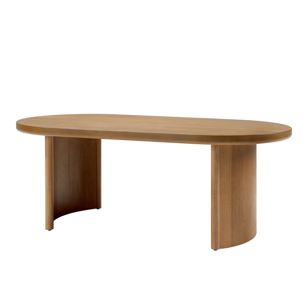 Jesusa Modern 47"W Oval Coffee Table with Solid Wood Adjustable Legs | Wayfair North America