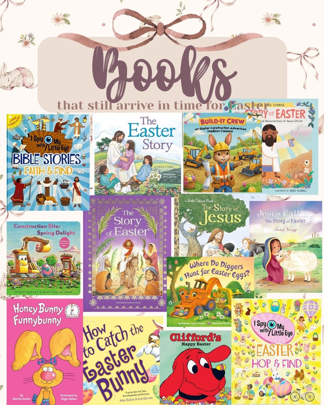 Just a few days left before Easter!! There’s still time to order books on Amazon or for in store pickup at Kohl’s!

Easter books are always my favorite way to fill the basket!! I especially love the biblical ones that tell the story of Easter 

#LTKKids #LTKmomlife #LTKBaby