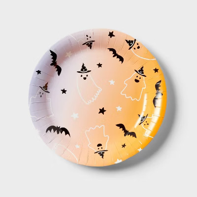 20ct Halloween Cute Ghost Dinner Plate - Spritz™ | Target