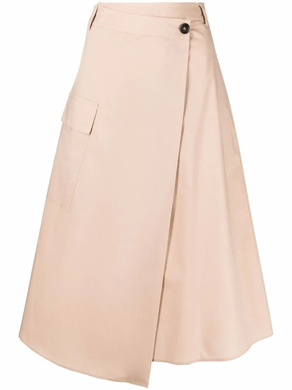 Woolrich Poplin A-line Midi Skirt | Neutrals | FARFETCH | Farfetch Global