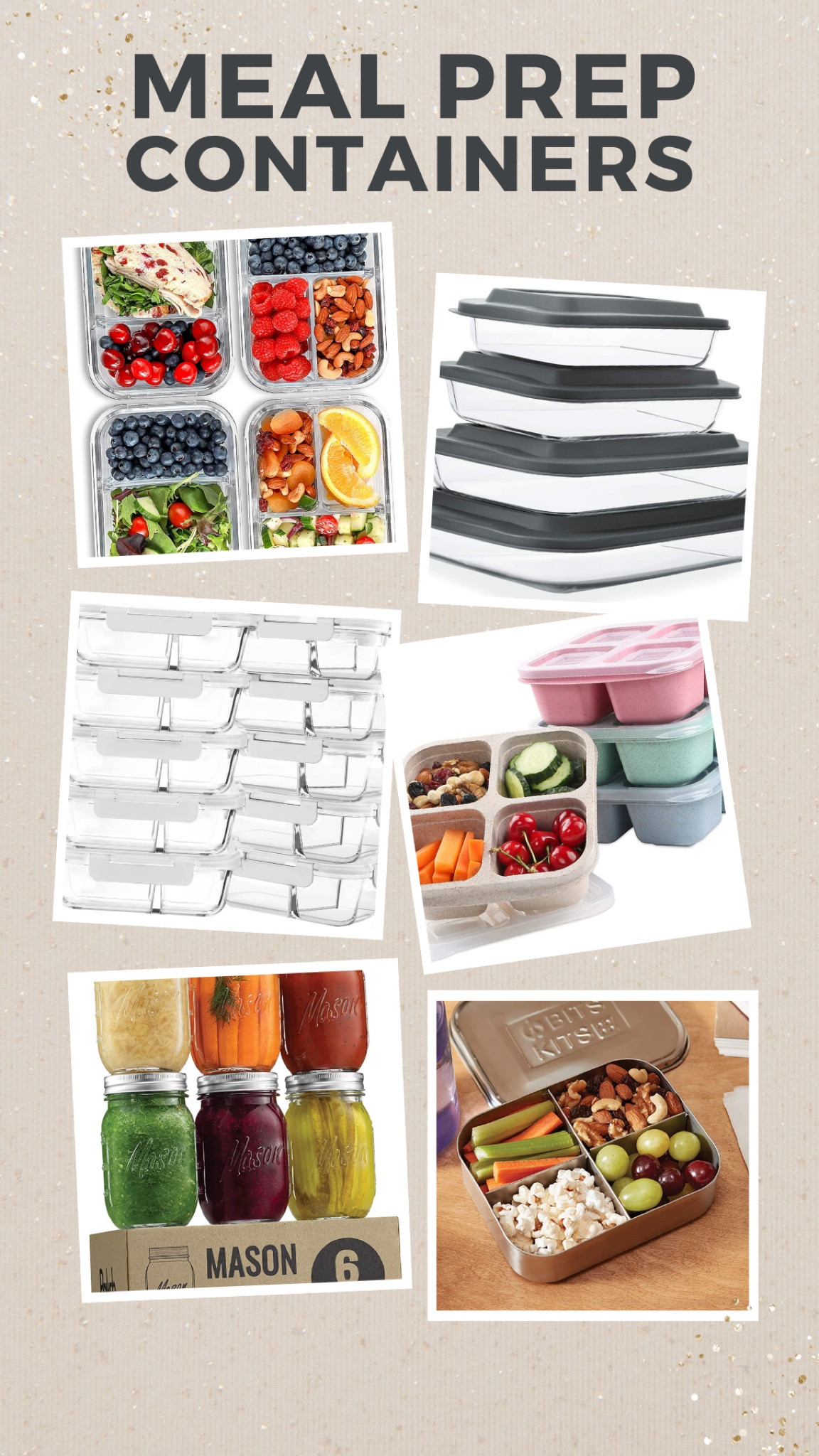 my most used meal prep containers!