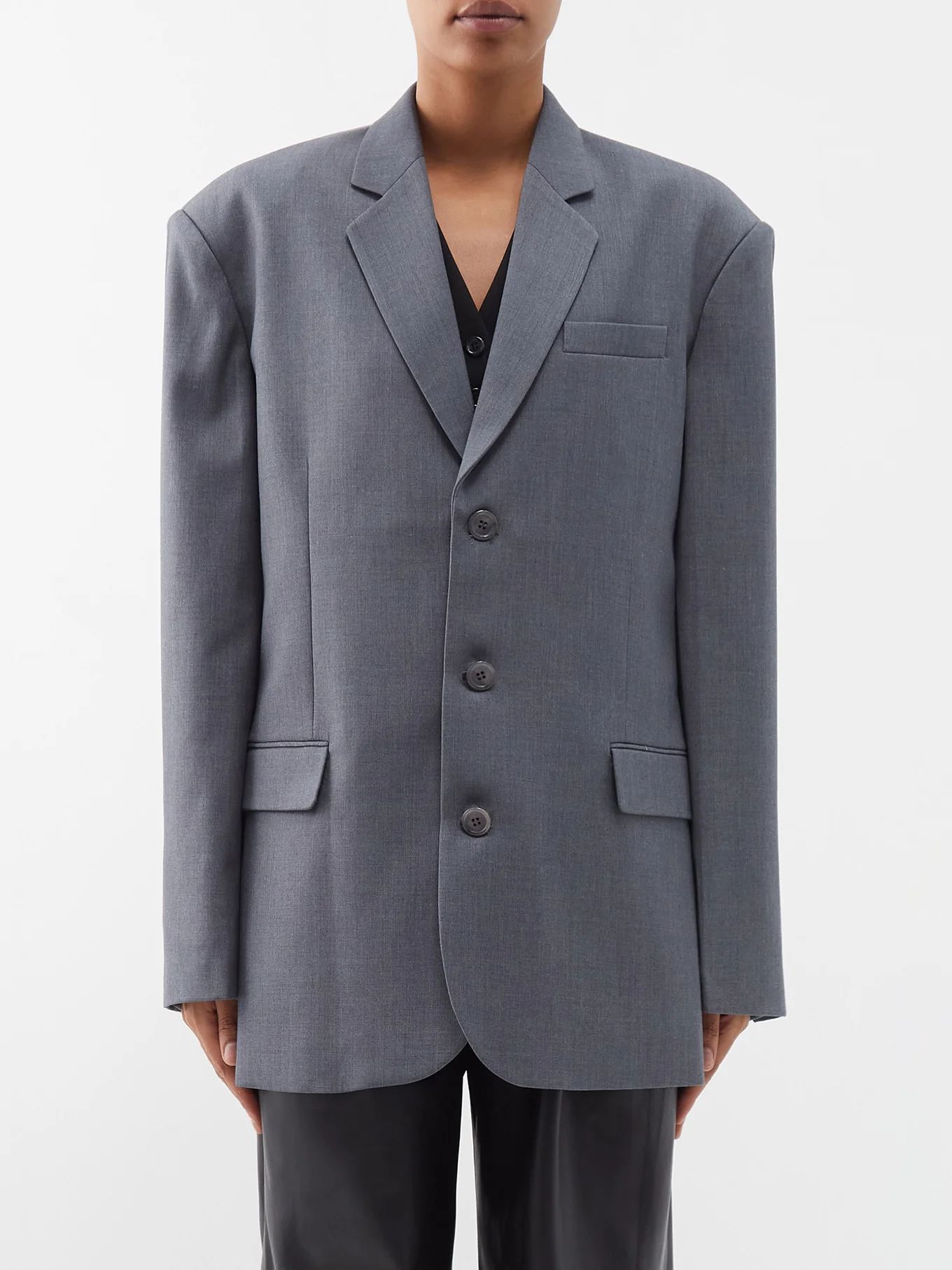 Gelso oversized Tencel-blend blazer | The Frankie Shop | Matches (UK)