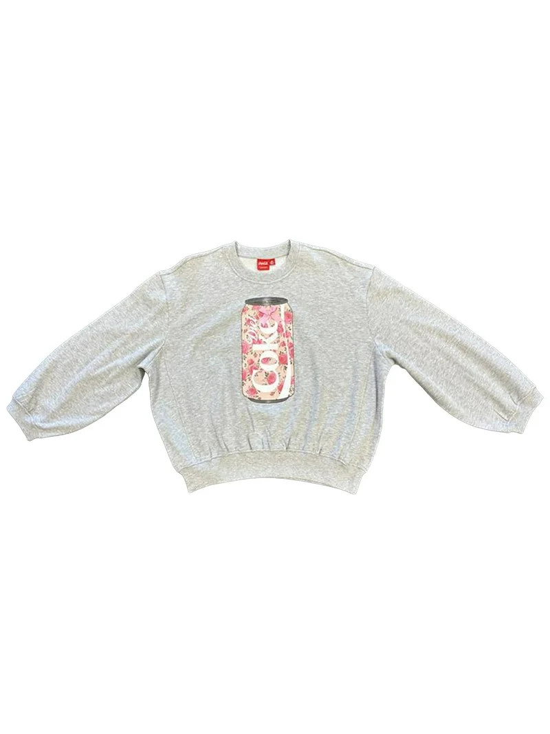 Coca-Cola Women's Diet Coke Floral Graphic Crewneck Sweatshirt, Sizes XXS-XXL | Walmart (US)