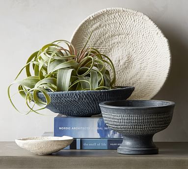 Frasier Textured Handcrafted Ceramic Bowl | Pottery Barn (US)