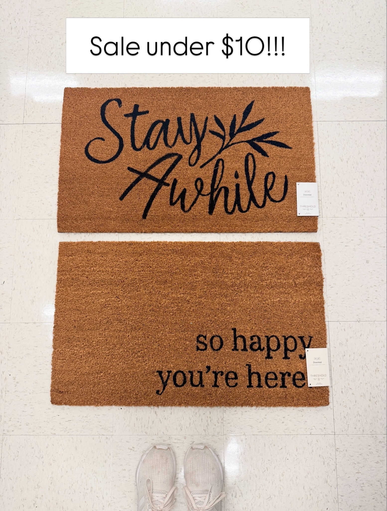 Front porch door mat under $10!!! 






Target home 
Target finds 
Target deals 
Front porch decor 
Outdoor decor 
Home decor

#LTKSaleAlert #LTKHome