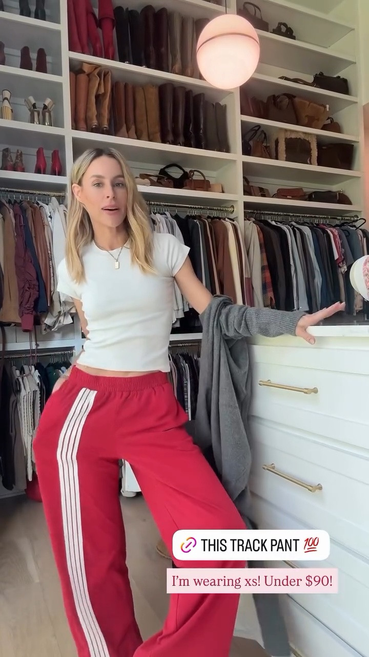 My red track pants under $100!

#LTKootd #LTKgrwm