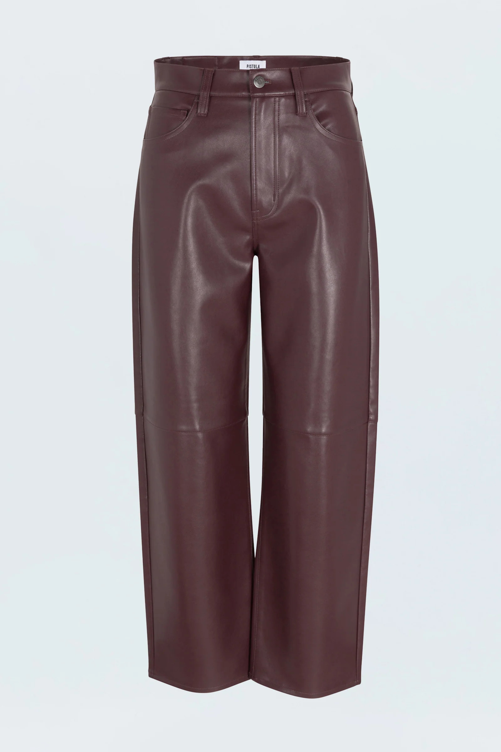 Jett High Rise Bowed Straight Pant - Cabernet | Pistola Denim