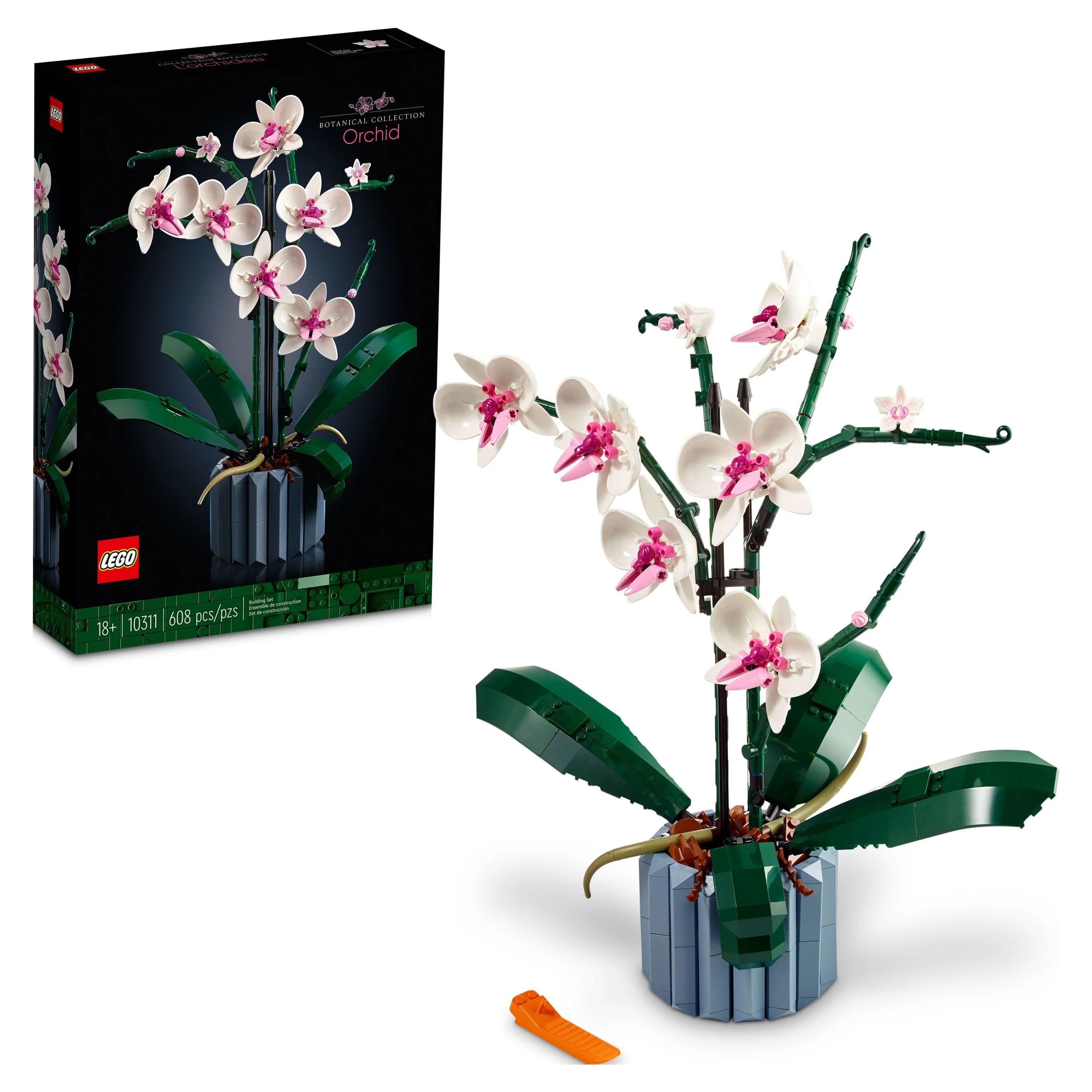 LEGO Icons Orchid 10311 Artificial Plant Building Set with Flowers, Home Décor Accessory for Adu... | Walmart (US)