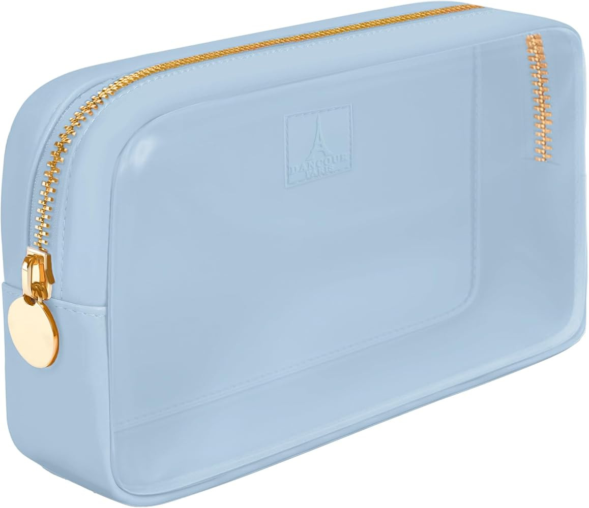 DANCOUR Small Clear Makeup Bag – Mini Pouch for Purse, Cosmetic Travel Case, Clear Cosmetic Bag... | Amazon (US)