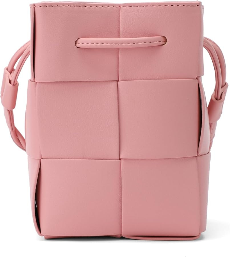 Quilted Bucket Crossbody Bag and Purse for Women Drawstring Soft Vegan Leather Shoulder Bags Ligh... | Amazon (US)