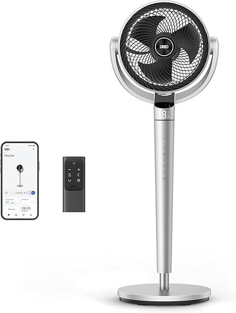 Dreo Pedestal Fan with Smart Control, 43'' Inches, 150°+120° Omni-Directional Oscillating Quiet... | Amazon (US)