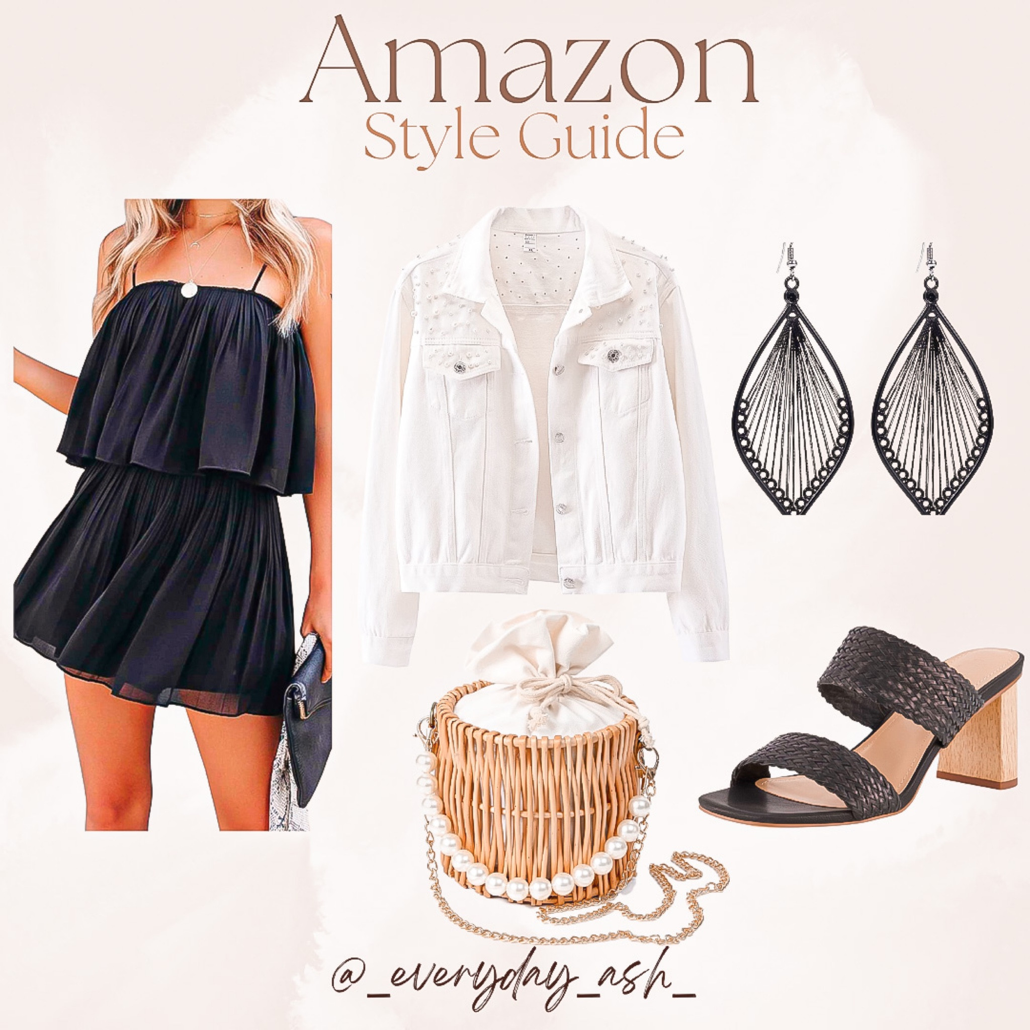 Flirty Friday finds !🖤

These Amazon finds are perfect for so many events -
•girls night out🥂
•concert season 
•date night 
•graduation 
•vacation 

Amazon finds, Amazon fashion, black romper, LBD, outfit of the day, Pearl purse, crossbody bag, beach bag, high heels, graduation outfit, vacation outfit, beach outfit, Jean jacket, concert outfit, earrings

#LTKstyletip #LTKitbag #LTKxPrimeDay