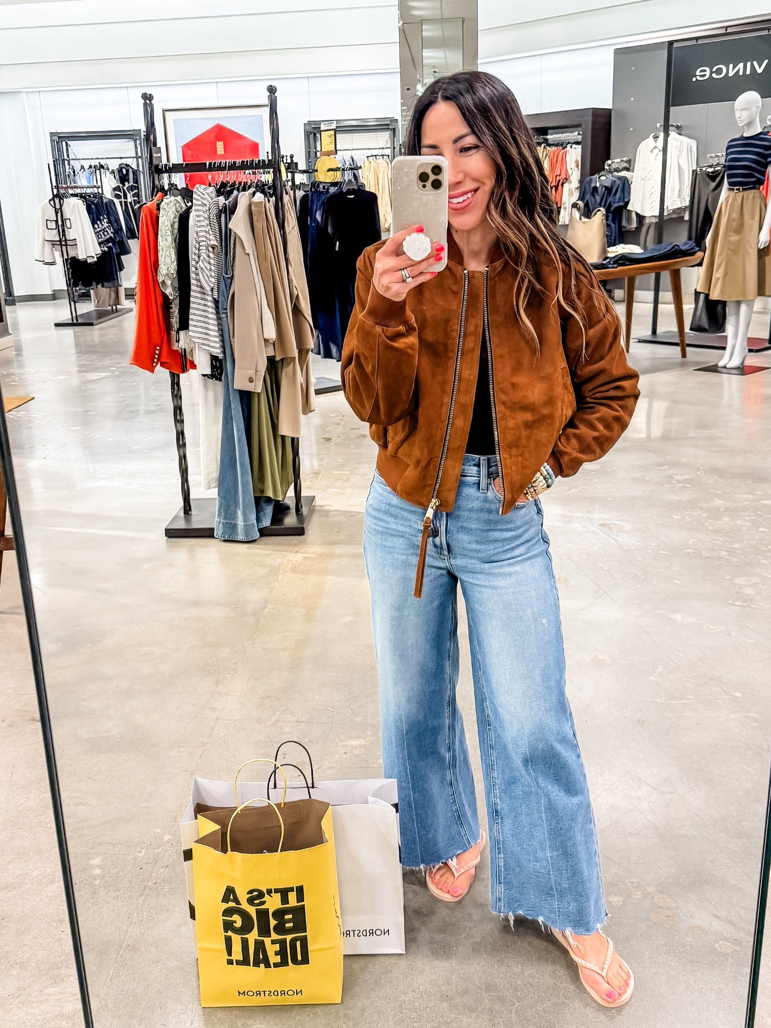 4 suede bomber jacket. 26 jeans. Nordstrom anniversary sale. Nsale 

#LTKSaleAlert #LTKOver40