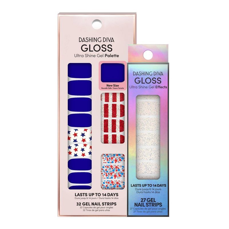 Dashing Diva Gloss Ultra Shine Gel Mani Nail Art - Shake Your Sparkler and Sparkling Spritz - 68p... | Target