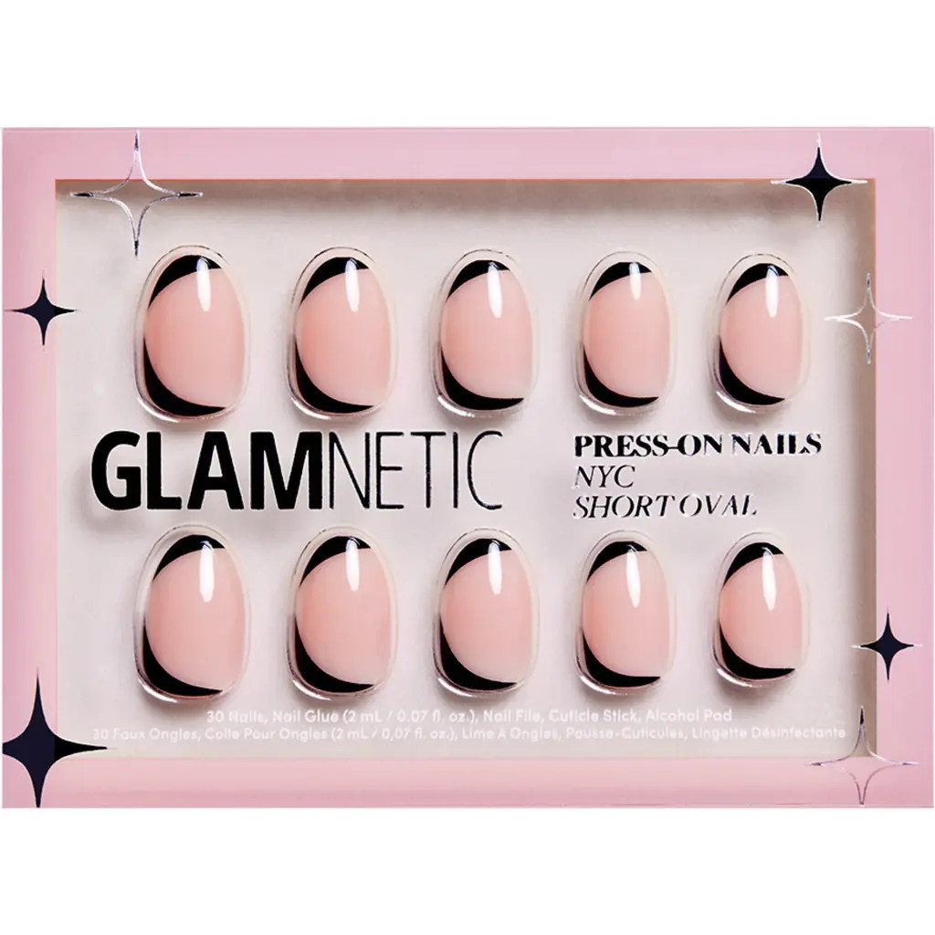 GLAMNETIC NYC Short Oval Press-On Nails Set at Nordstrom | Nordstrom