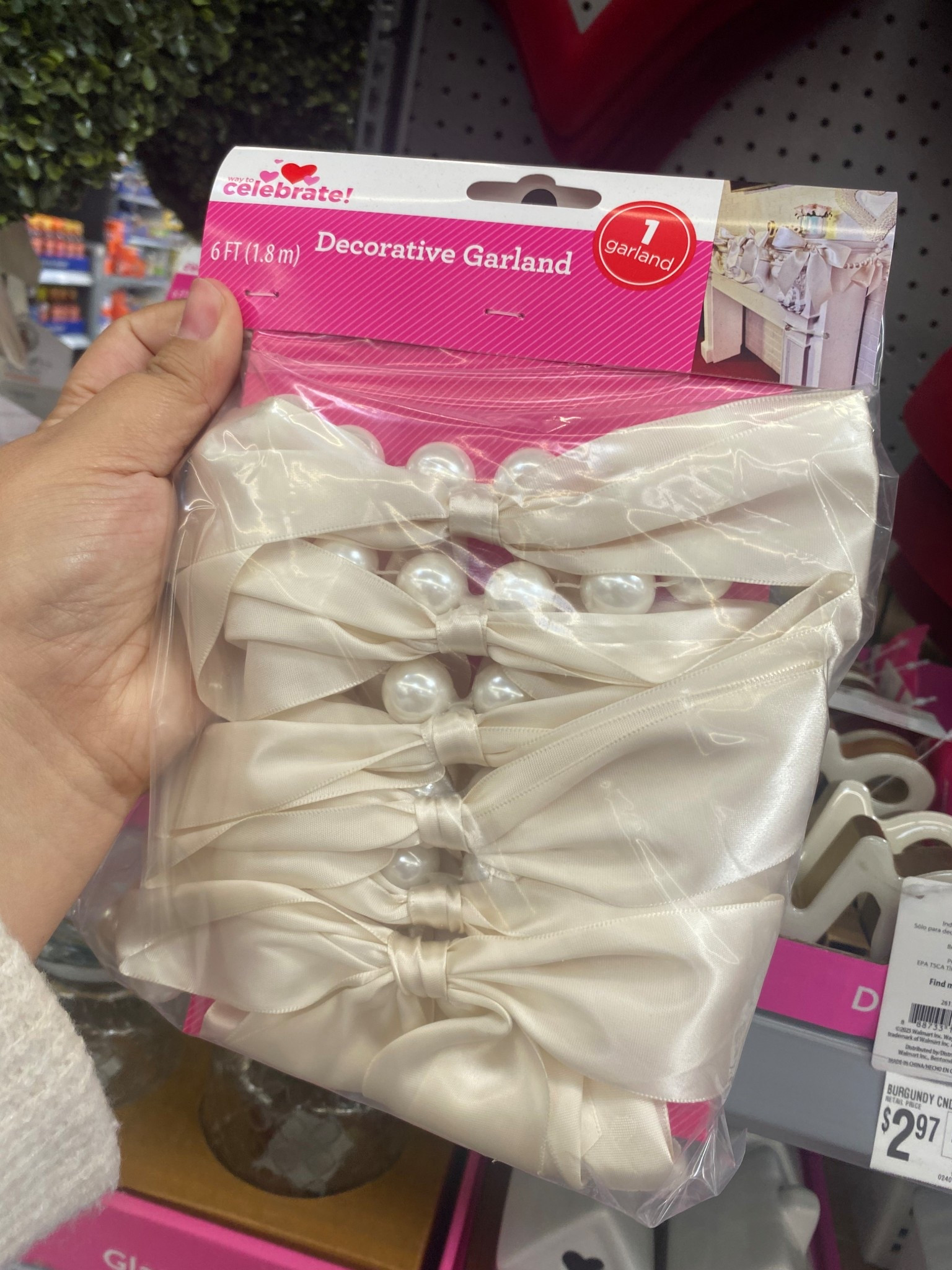 Pearl garland perfection 🤍✨ Elevate your Valentine’s Day home decor with this pearl garland with ivory satin bows—a neutral, girly aesthetic that works year-round. Perfect for romantic decor, shabby chic interiors, cottagecore vibes, mantel styling, and wedding-inspired accents.

#LTKHome #LTKFindsUnder50 #LTKSeasonal