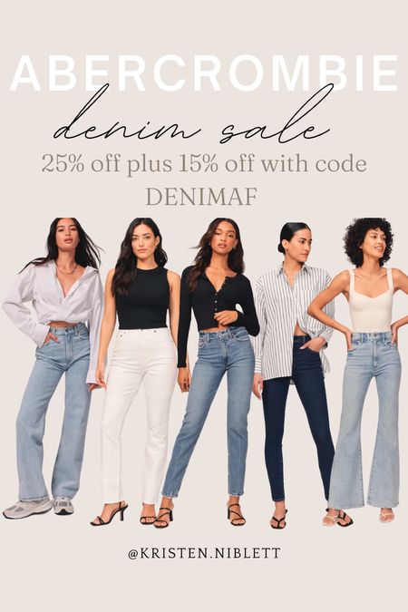 Abercrombie denim sale // 25% off plus 15% off with code DENIMAF 

Denim sale. Abercrombie sale. Straight leg jeans. Mom jeans. High rise jeans  

#LTKFind #LTKsalealert #LTKSale