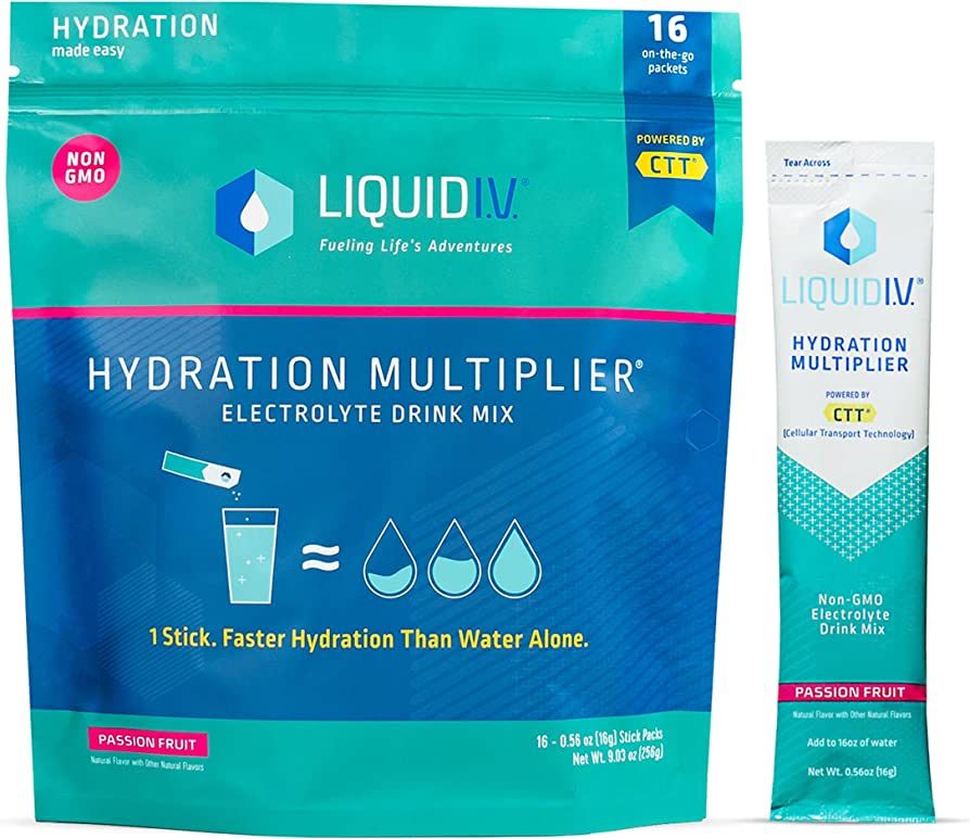 Liquid I.V. Hydration Multiplier - Passion Fruit - Hydration Powder Packets | Electrolyte Drink M... | Amazon (US)