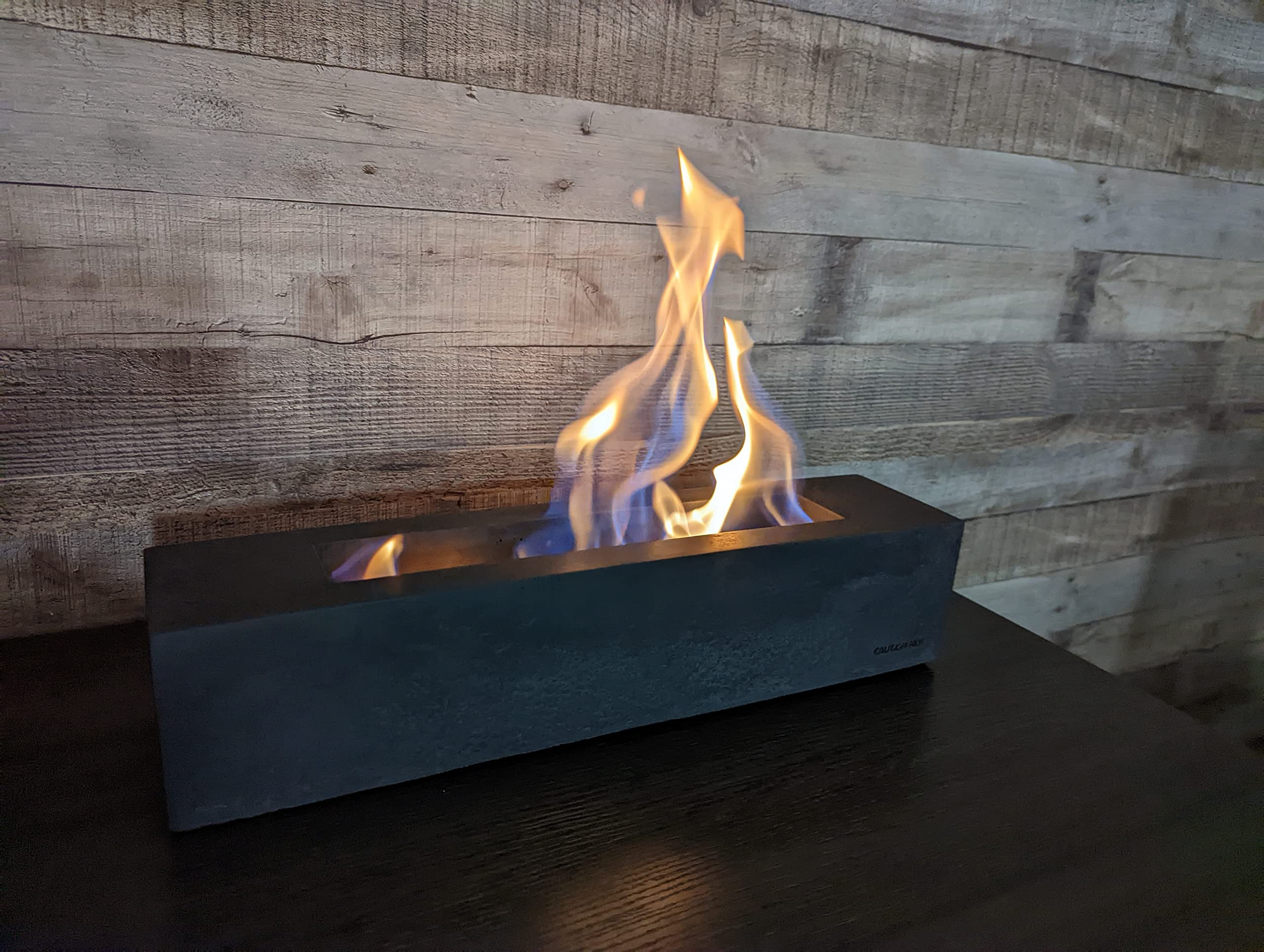 Colsen Tabletop Rubbing Alcohol Fireplace Indoor Outdoor Fire Pit Portable Fire Concrete Bowl Pot Fi | Amazon (US)