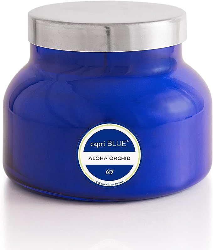 Amazon.com: Capri Blue Scented Candle with Glass Candle Holder - Luxury Aromatherapy Candle - 19 ... | Amazon (US)