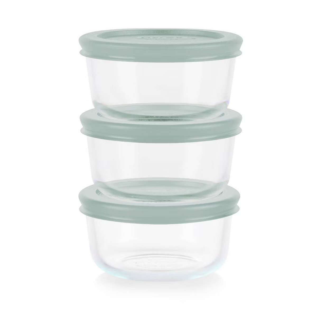 Pyrex 6pc 1c Round Glass Food Storage Container Set Lavender | Target