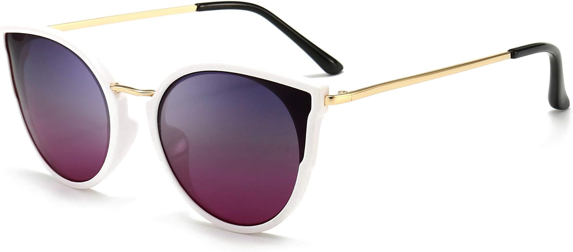 SUNGAIT Oversized Vintage Polarized Cat Eye Sunglasses for Women UV400 | Amazon (US)