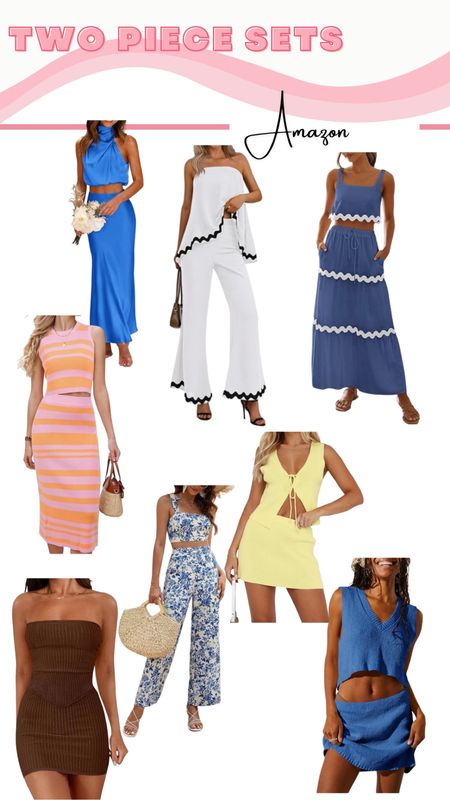 Amazon two piece sets! Vacation two piece set, resort wear, amazon resort finds, summer two piece sets

#LTKfindsunder100 #LTKfindsunder50 #LTKSeasonal