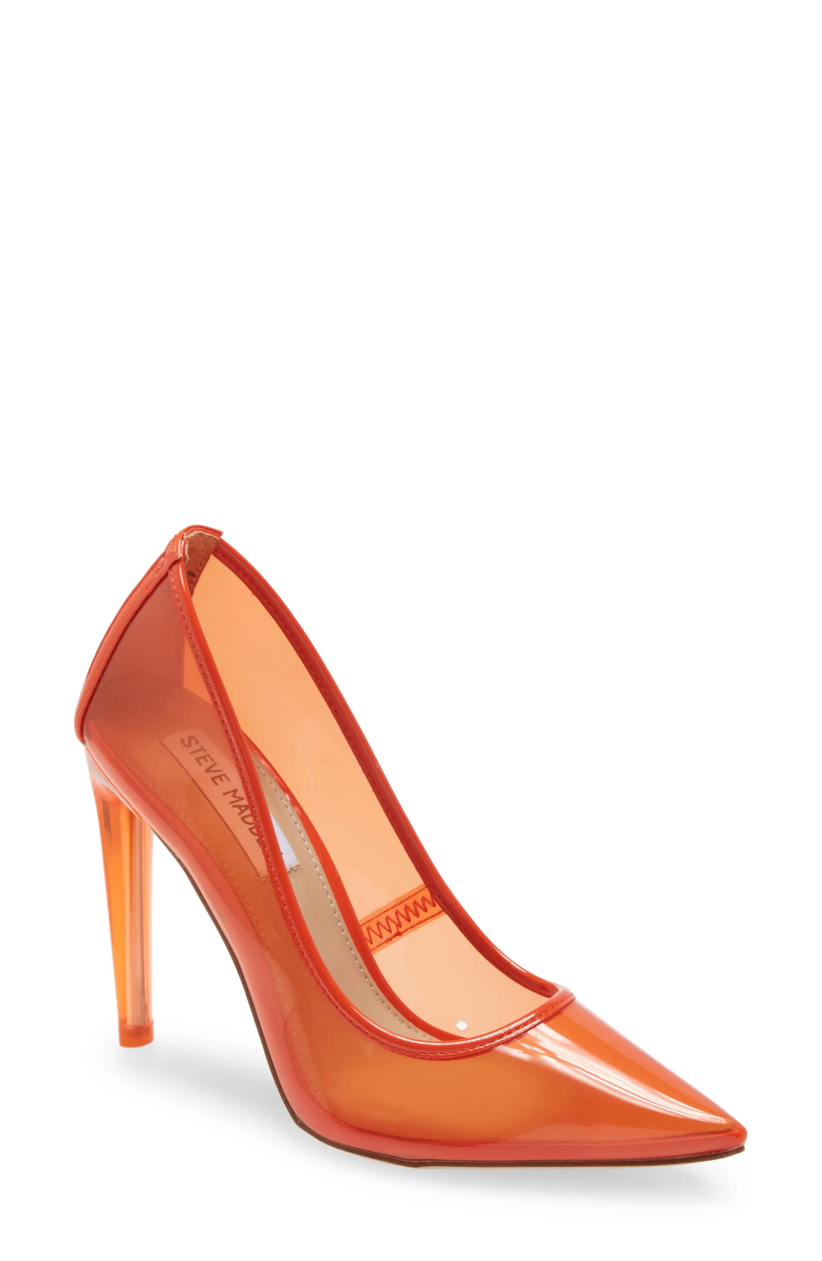 Steve Madden Tamper Pump, Size 6 in Orange at Nordstrom | Nordstrom
