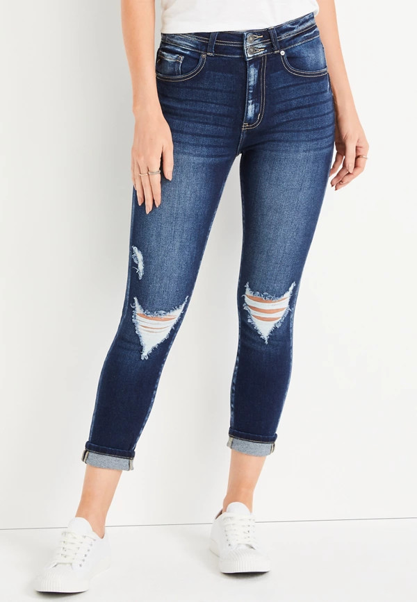 KanCan™ High Rise Ripped Cropped Jean | Maurices