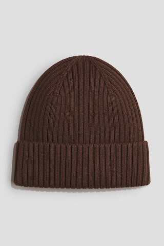 H & M - Rib-Knit Beanie - Dark Brown | H&M (US, CA, MX)