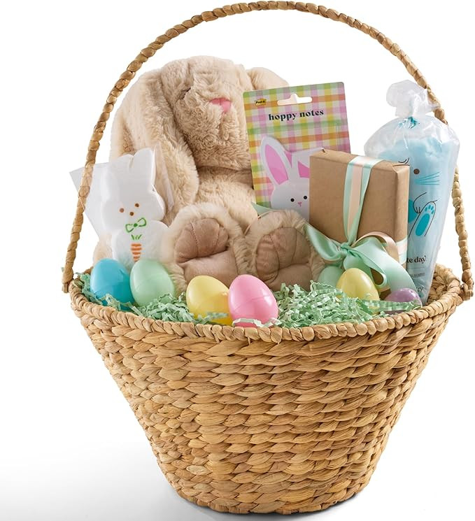 Best Choice Products Handwoven Easter Basket, Large Woven Easter Basket for Kids, Easter Egg Hunt... | Amazon (US)