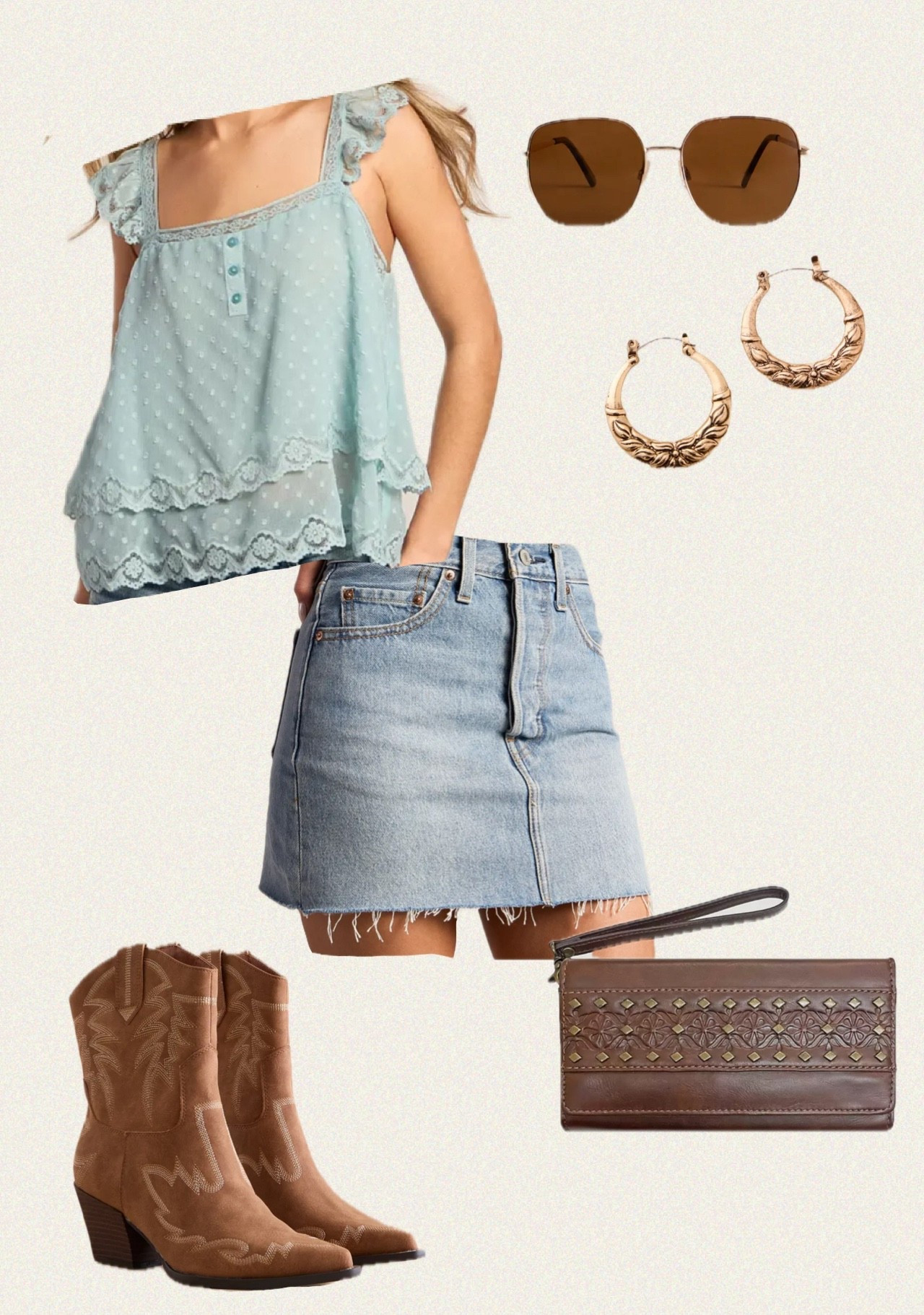 Western Outfit Idea #LTKwestern #LTKoutfit #LTKskirt

#LTKstyletip #LTKsummer #LTKshoes