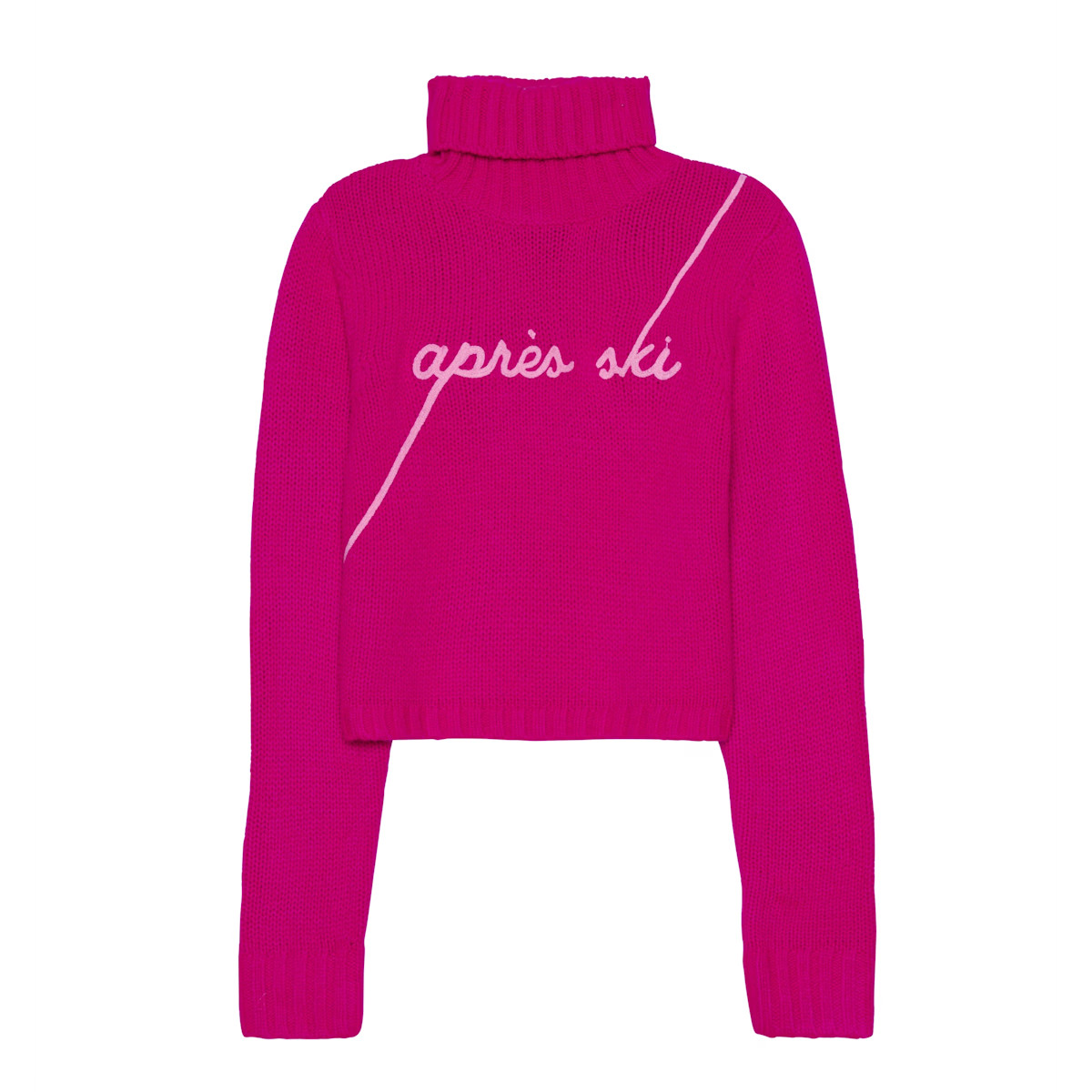 Cropped Retro AprèS Turtleneck Sweater | Wolf & Badger (US)