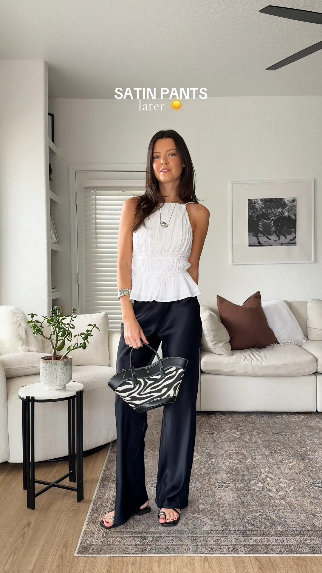 Styling some closet basics for chilly weather and for warmer weather!

I’m 5’7” and wearing size XS in most brands except Aritzia where I’m a size small. Wearing XS in the satin pants! 

#LTKSeasonal #LTKootd