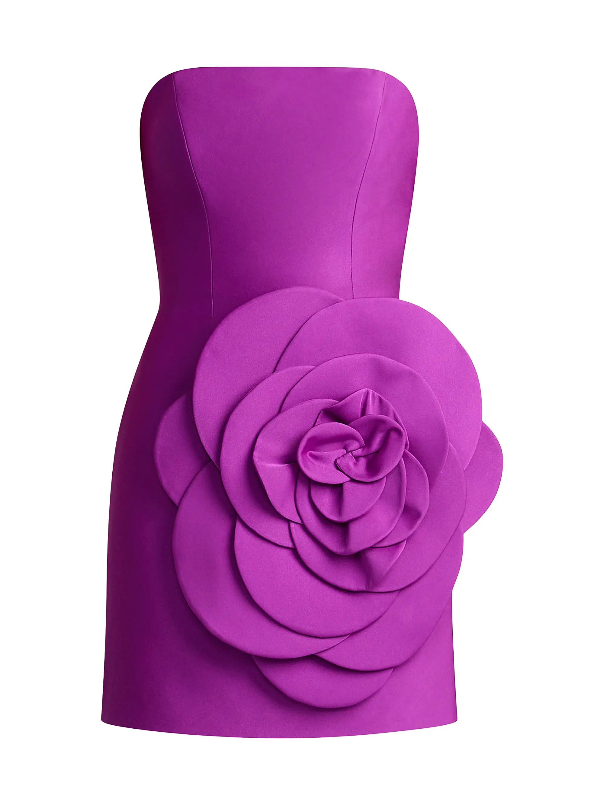 Flower Strapless Minidress | Saks Fifth Avenue