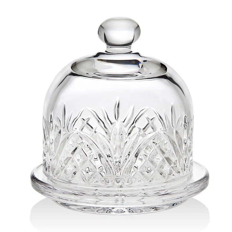 Dublin Crystal Duo Butter Dome Set | Wayfair North America