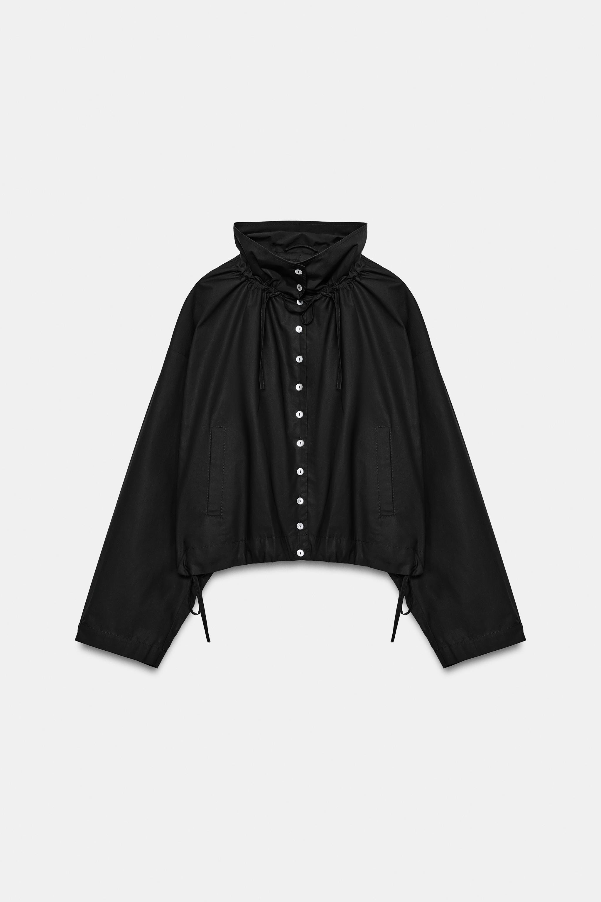 COTTON TIE-DETAIL JACKET | Zara US