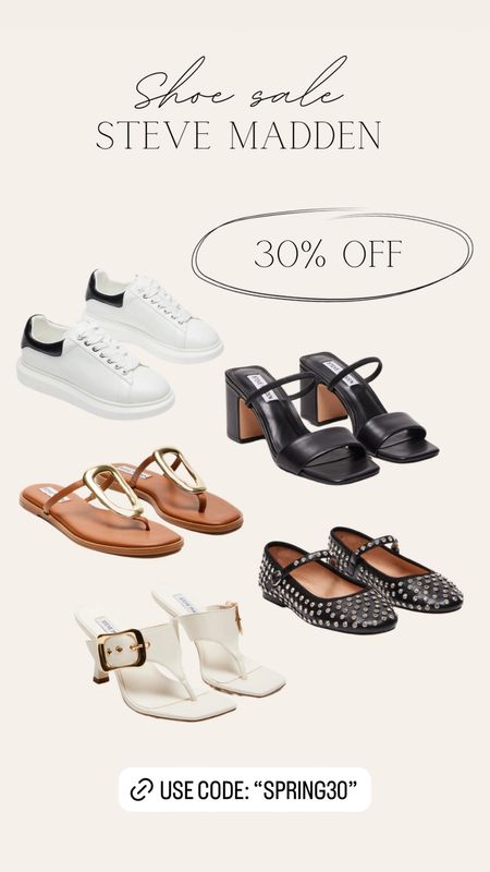 Use code “SPRING30” to shop all these shoes. Perfect for spring/summer. This is an incredible deal, don’t wait! 

#LTKsalealert #LTKshoecrush #LTKSeasonal