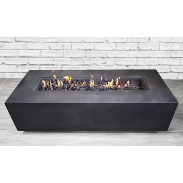 Santiago Concrete Propane Gas Fire Pit Table | Wayfair North America