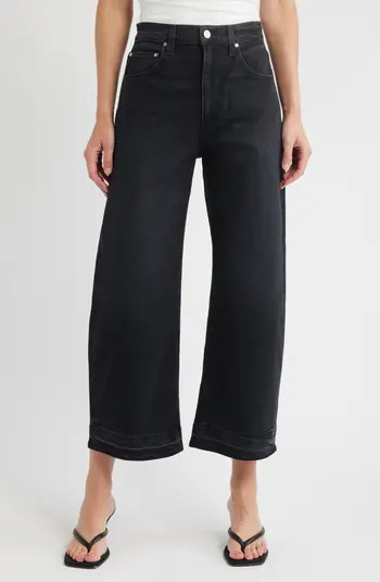 PAIGE Arellia High Waist Release Hem Ankle Barrel Leg Jeans | Nordstrom | Nordstrom