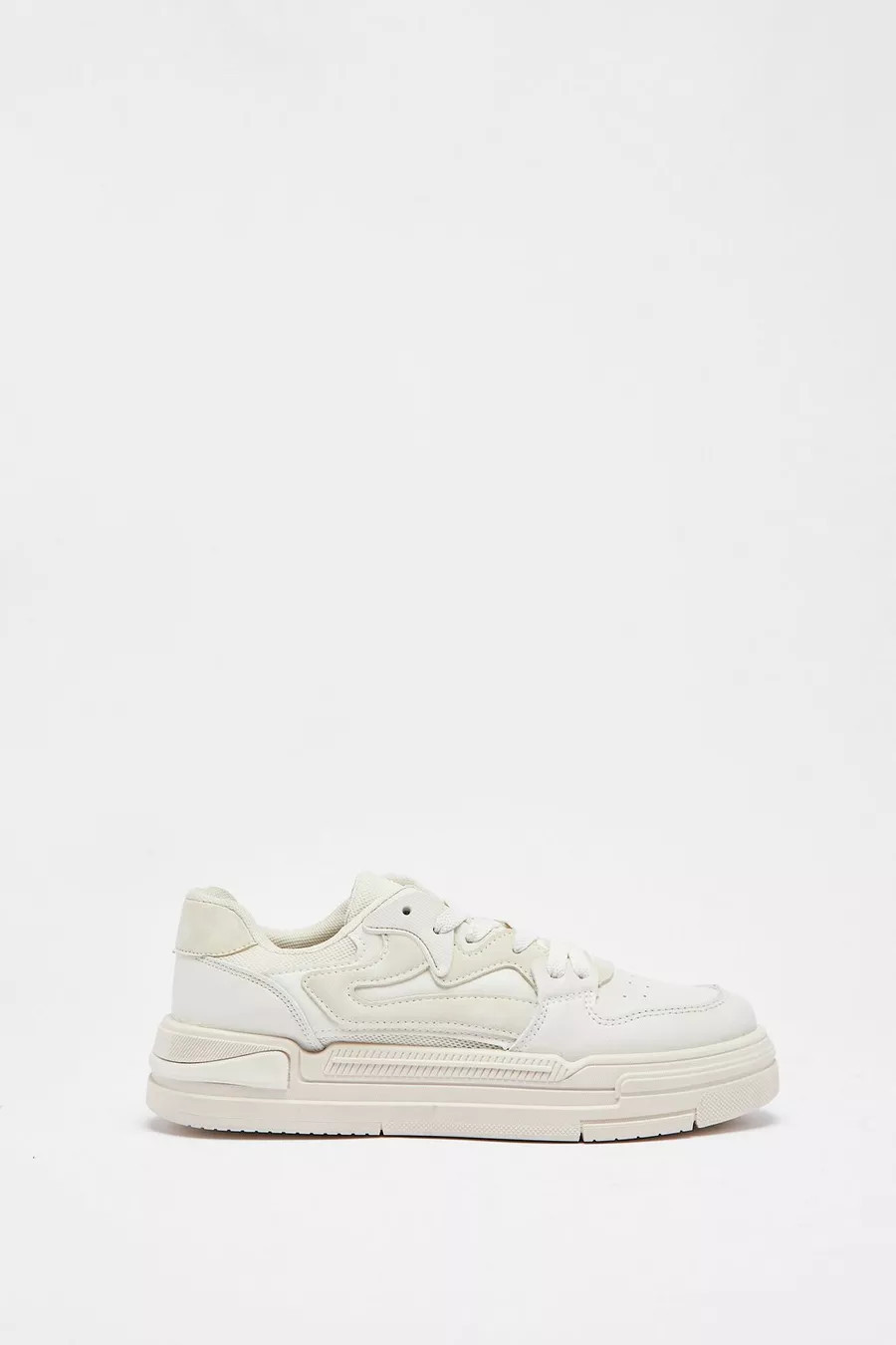 Faux Leather Chunky Trainers | Nasty Gal US